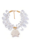 Chunky Beaded Fish Charm Necklace