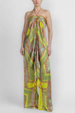 Paisley Halter Neck Wide-Leg Pants Set
