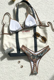 Print Tie-Back Bikini Set