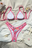 Print Tie-Back Bikini Set
