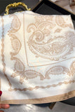 Paisley Print Satin Neck Scarf