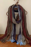 Crinkle Textured Frayed Edge Scarf
