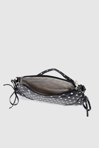 Leopard Print Shoulder Bag with Side Ties