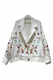Floral Sequin Denim Jacket