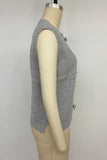 Bow Front Crew Neck Knit Sweater Vest