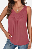 Sleeveless V-Neck Tank Top