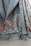 Floral Embellished Denim Jacket