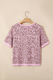 Button-Front Short Sleeve Blouse