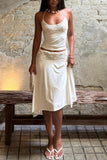 Lace Trim Halter Skirt Set