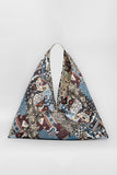 Graffiti Print Drawstring Tote