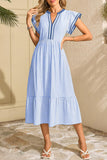 Striped Tiered Casual Dress