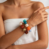 Chunky Beaded Stretch Bracelet