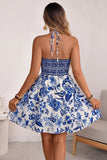 Halter Neck Cutout Vacation Dress