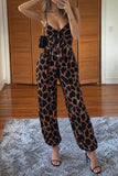 V-Neck Tie-Front Palazzo Jumpsuit