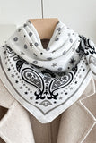 Patterned Square Neck Scarf