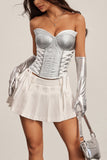Lace-Up Bustier Tank Top