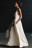 Sleeveless Tie-Front Casual Dress
