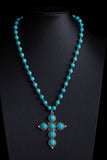 Turquoise Pendant Layered Necklace