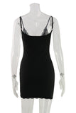 Lace-Trim Bodycon Night Dress