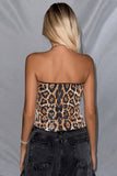 Strapless Animal Print Camisole