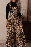 Animal-Print Drawstring Jumpsuit