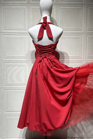 Elegant Halter Neck Evening Dress