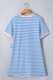 Nautical Tie Trim Mini Dress