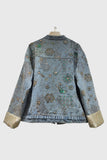 Floral Sequin Denim Jacket