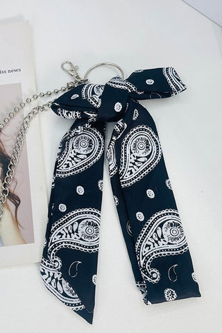 Floral Print Tie Waist Scarf Belt