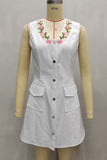 Casual Floral Sleeveless Dress