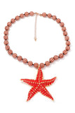 Shell Starfish Lobster Pendant Necklace