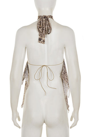 Halter Tie-Front Tank Top