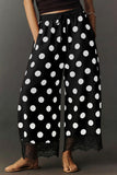 Drawstring Polka Dot Lace Pants