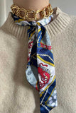 Chain Link Print Neck Scarf
