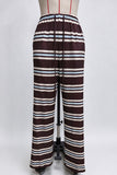 Striped Button Front Two Piece Set