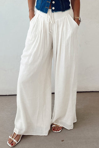 High Waist Flowy Palazzo Pants