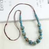Boho Beaded Cord Necklace