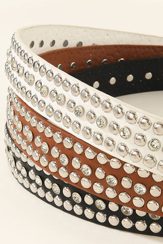 Studded Buckle Belt