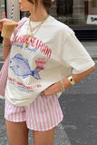 Graphic Fish Print Crew Neck T-Shirt