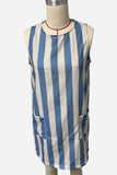 Striped Sleeveless Casual Dress