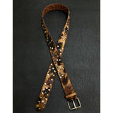 Studded Star Cowhide Belt