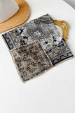 Paisley and Geometric Print Square Scarf