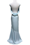 Satin Cowl Neck Mermaid Maxi Dress
