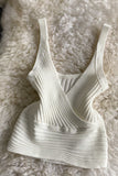 Ribbed V-Neck Tank Top