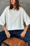 Minimalist Half-Sleeve T-Shirt