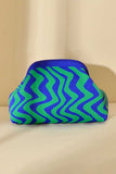 Zigzag Pattern Woven Pouch Bag