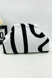 Zigzag Pattern Woven Pouch Bag
