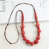 Boho Beaded Cord Necklace
