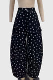 Polka Dot High-Waist Wide Leg Casual Pants