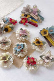 Floral Lace Ruffle Hair Clip
